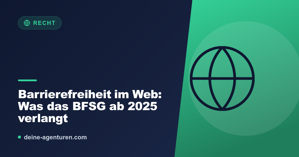 Barrierefreiheit im Web: Was das BFSG ab 2025 verlangt