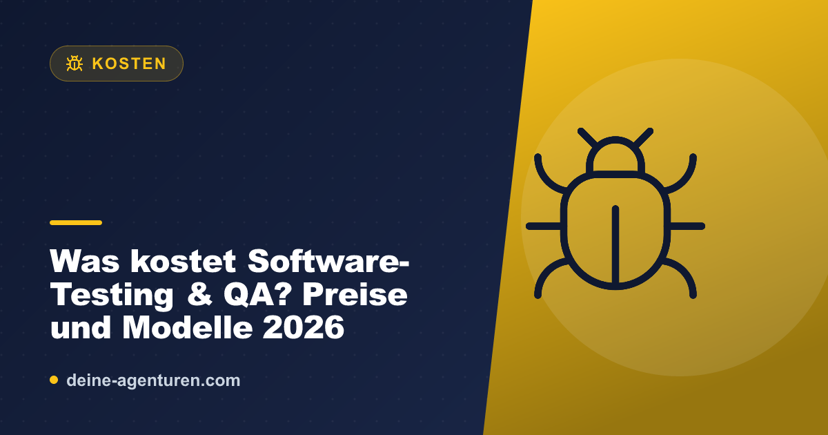 Was kostet Software-Testing & QA? Preise und Modelle 2026
