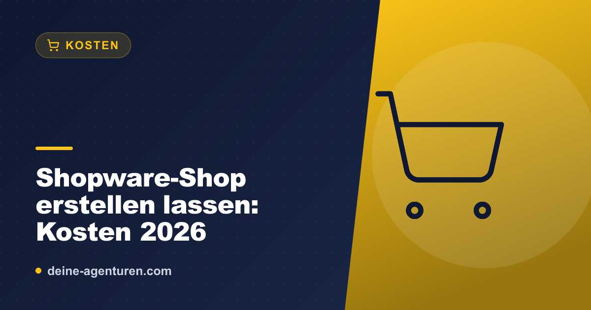 Shopware-Shop erstellen lassen: Kosten 2026