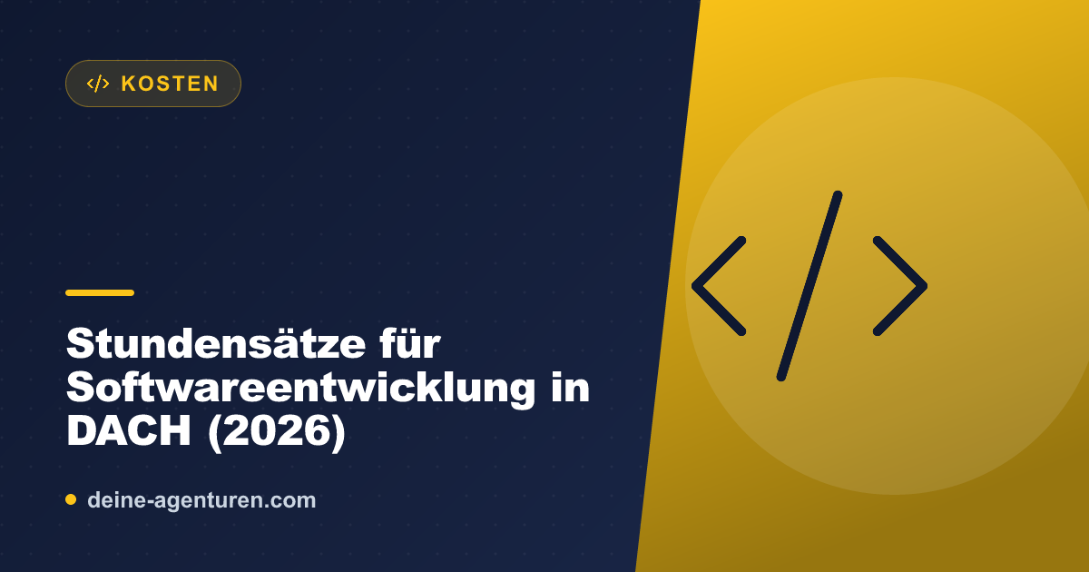 Stundensätze für Softwareentwicklung in DACH (2026)