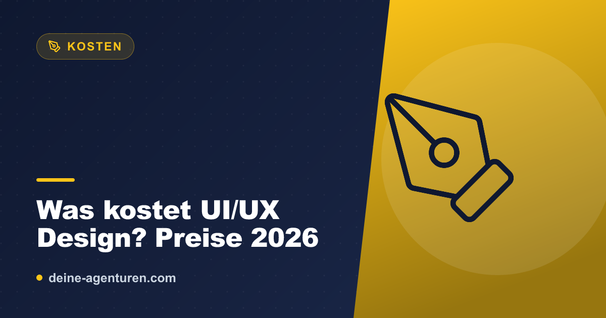 Was kostet UI/UX Design? Preise 2026