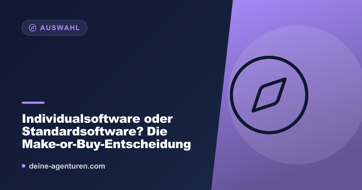 Individualsoftware oder Standardsoftware? Die Make-or-Buy-Entscheidung